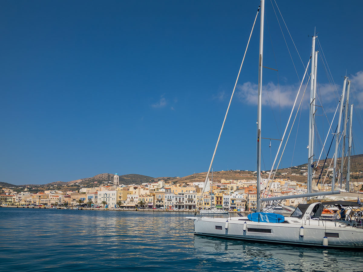 Hermoupolis capital of Syros, Cyclades Island, Greece